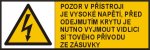 Pozor! V přístroji je vysoké napětí. Před odejmutím krytu je nutno vyjmout vidlici síťového přívodu ze zásuvky