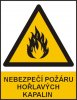 Nebezpečí požáru hořlavých kapalin