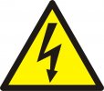 Výstraha - riziko úrazu elektrickým proudem