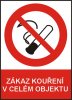 Zákaz kouření v celém objeku