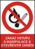 Zákaz vstupu a manipulace s otevřeným ohněm