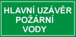 Hlavní uzávěr požární vody