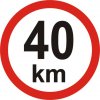Označení rychlosti  (průměr značky 20 cm)