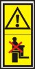 Výstraha - jízda a přeprava osob na konstrukci stroje je zakázána